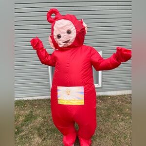 Spirit Halloween Teletubbies Po Adult Inflatable Costume Red Teletubby Cosplay